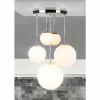 Luminaires Globo Lighting Suspension Globo BALLA Nickel mat, 2 lumières