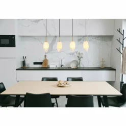 Luminaires Globo Lighting Suspension Globo BARCLEY Laiton, 4 lumières