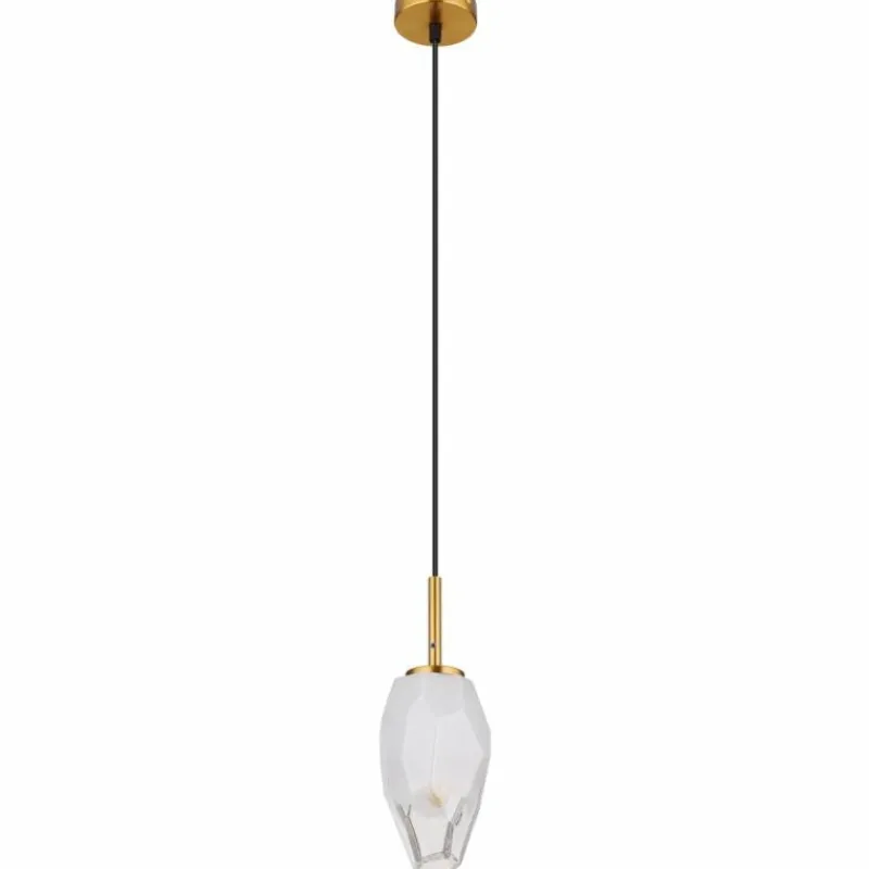 Luminaires Globo Lighting Suspension Globo BARCLEY Laiton, 1 lumière