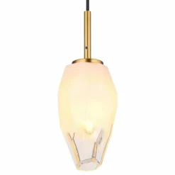 Luminaires Globo Lighting Suspension Globo BARCLEY Laiton, 1 lumière