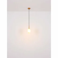 Luminaires Globo Lighting Suspension Globo BARCLEY Laiton, 1 lumière