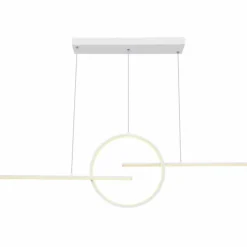 Luminaires Globo Lighting Suspension Globo BARRAL LED Blanc, 1 lumière, Télécommandes