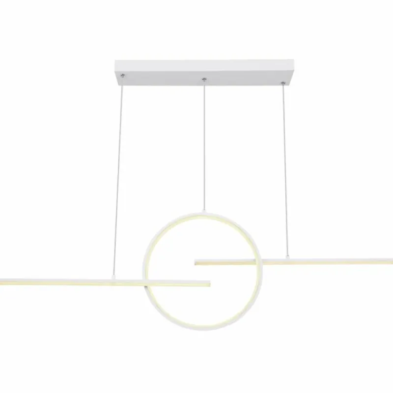 Luminaires Globo Lighting Suspension Globo BARRAL LED Blanc, 1 lumière, Télécommandes