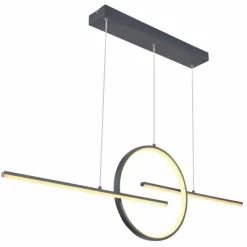 Luminaires Globo Lighting Suspension Globo BARRAL Noir, 1 lumière