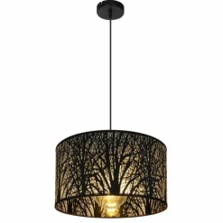 Luminaires Globo Lighting Suspension Globo BARZI Noir, 1 lumière* Suspensions