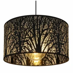 Luminaires Globo Lighting Suspension Globo BARZI Noir, 1 lumière* Suspensions