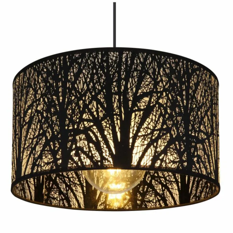 Luminaires Globo Lighting Suspension Globo BARZI Noir, 1 lumière* Suspensions