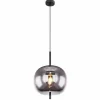 Suspension Verre Fumé-Luminaires Globo Lighting Suspension Globo BLACKY Noir, 1 lumière