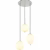Luminaires Globo Lighting Suspension Globo BLACKY Nickel mat, 3 lumières