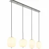 Luminaires Globo Lighting Suspension Globo BLACKY Nickel mat, 4 lumières