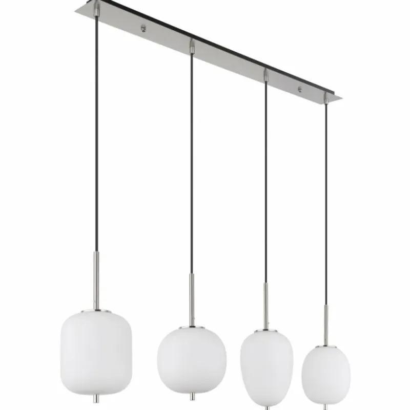 Luminaires Globo Lighting Suspension Globo BLACKY Nickel mat, 4 lumières