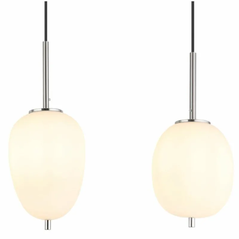 Luminaires Globo Lighting Suspension Globo BLACKY Nickel mat, 4 lumières