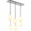 Luminaires Globo Lighting Suspension Globo BLACKY Nickel mat, 6 lumières