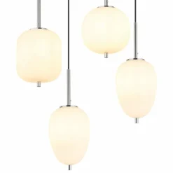 Luminaires Globo Lighting Suspension Globo BLACKY Nickel mat, 6 lumières