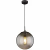 Suspension Verre Fumé-Luminaires Globo Lighting Suspension Globo BLAMA Noir, 1 lumière