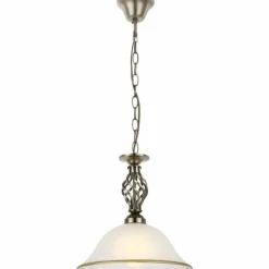 Luminaires Rustiques-Luminaires Globo Lighting Suspension Globo Blanc, 1 lumière