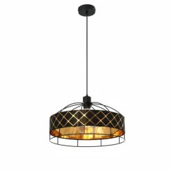 Lampes En Tissu-Luminaires Globo Lighting Suspension Globo BLANCA Noir, 1 lumière