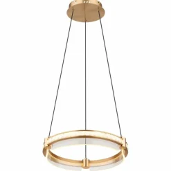 Lampes Dorées-Luminaires Globo Lighting Suspension Globo BLONDIE LED Or, 1 lumière, Télécommandes