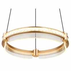 Lampes Dorées-Luminaires Globo Lighting Suspension Globo BLONDIE LED Or, 1 lumière, Télécommandes