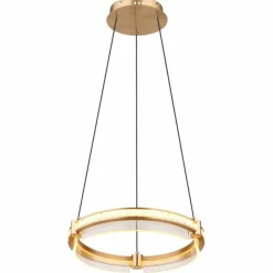 Lampes Dorées-Luminaires Globo Lighting Suspension Globo BLONDIE LED Or, 1 lumière, Télécommandes