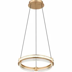 Lampes Dorées-Luminaires Globo Lighting Suspension Globo BLONDIE LED Or, 1 lumière, Télécommandes