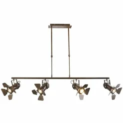 Luminaires Globo Lighting Suspension Globo CARSTEN Rouille, 4 lumières* Suspensions