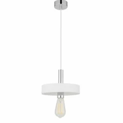 Lampes Vintages & Rétros-Luminaires Globo Lighting Suspension Globo CHRISTINE Blanc, 1 lumière