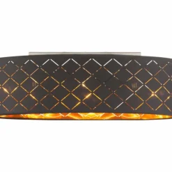 Lampes En Tissu-Luminaires Globo Lighting Suspension Globo CLARKE LED Nickel mat, 3 lumières