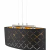 Lampes En Tissu-Luminaires Globo Lighting Suspension Globo CLARKE Nickel mat, 3 lumières