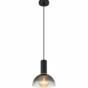Suspension Verre Fumé-Luminaires Globo Lighting Suspension Globo CLASSIS Noir, 1 lumière