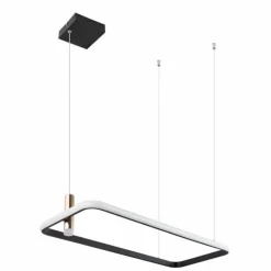 Lampes Dorées-Luminaires Globo Lighting Suspension Globo COCO LED Noir, 1 lumière, Télécommandes