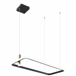 Lampes Dorées-Luminaires Globo Lighting Suspension Globo COCO LED Noir, 1 lumière, Télécommandes