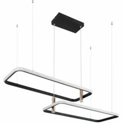 Lampes Dorées-Luminaires Globo Lighting Suspension Globo COCO LED Noir, 1 lumière, Télécommandes