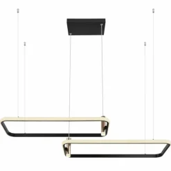 Lampes Dorées-Luminaires Globo Lighting Suspension Globo COCO LED Noir, 1 lumière, Télécommandes