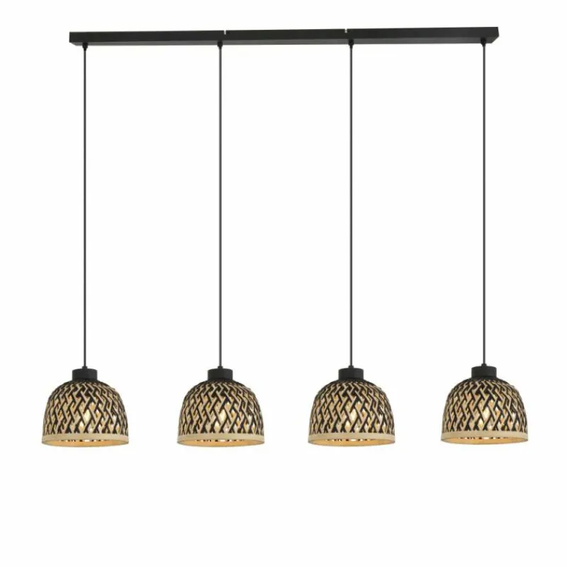 Luminaires Globo Lighting Suspension Globo COLLY Noir, 4 lumières* Suspensions