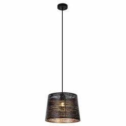 Luminaires Scandinaves-Luminaires Globo Lighting Suspension Globo CONE Noir, 1 lumière