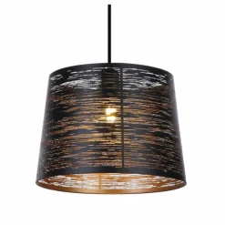 Luminaires Scandinaves-Luminaires Globo Lighting Suspension Globo CONE Noir, 1 lumière