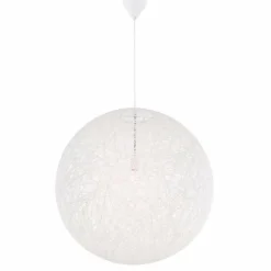 Lampes En Tissu-Luminaires Globo Lighting Suspension Globo COROPUNA Beige, 1 lumière