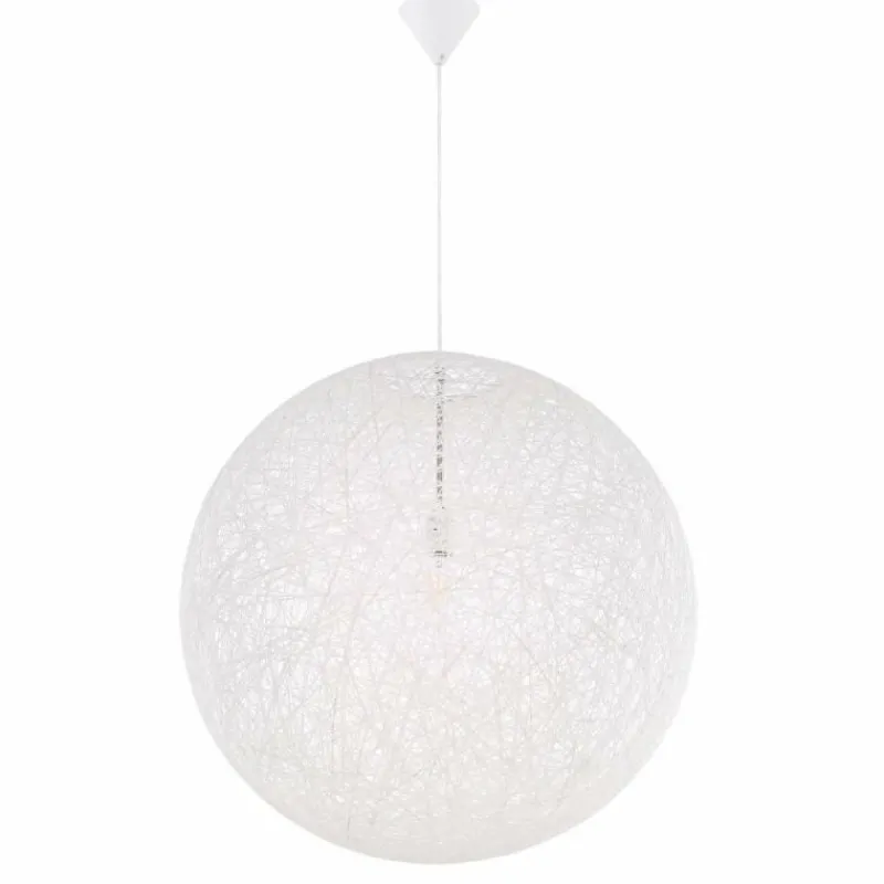 Lampes En Tissu-Luminaires Globo Lighting Suspension Globo COROPUNA Beige, 1 lumière