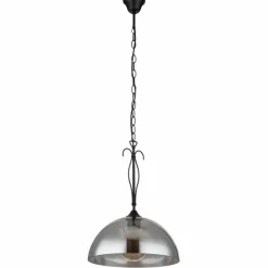 Luminaires Antiques-Luminaires Globo Lighting Suspension Globo COTTAGE Noir, 1 lumière