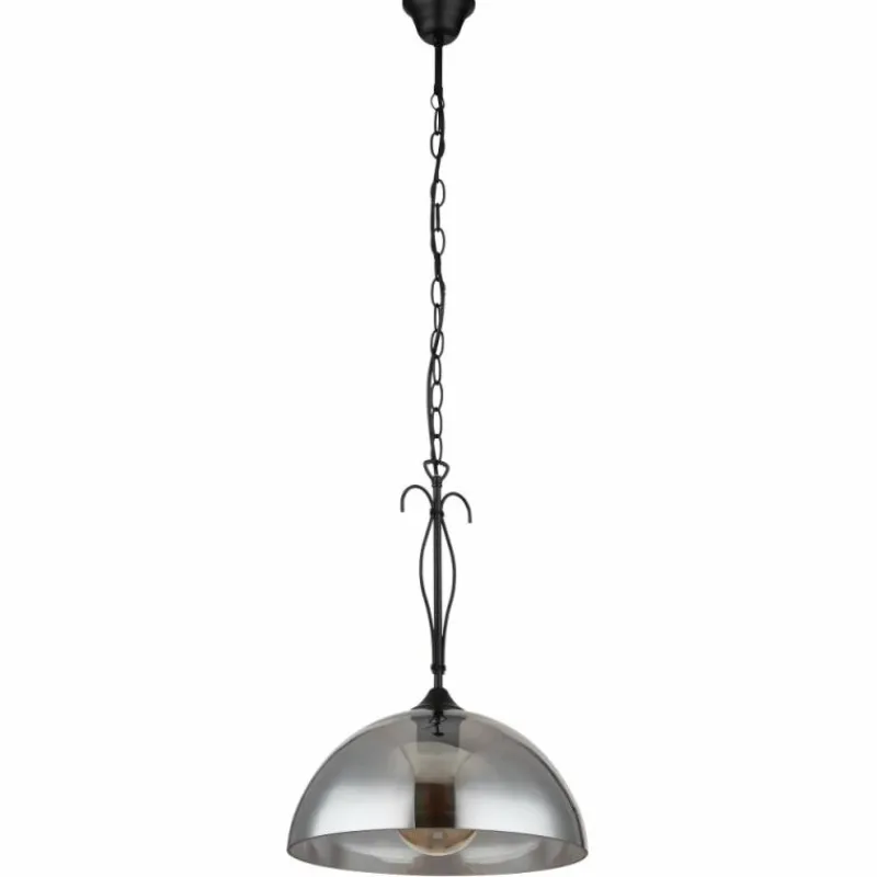 Luminaires Antiques-Luminaires Globo Lighting Suspension Globo COTTAGE Noir, 1 lumière