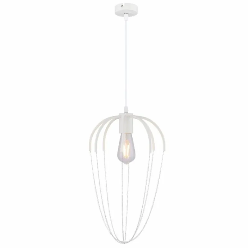 Luminaires Globo Lighting Suspension Globo CREAM Blanc, 1 lumière* Suspensions