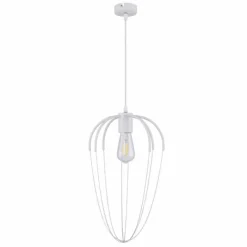 Luminaires Globo Lighting Suspension Globo CREAM Blanc, 1 lumière* Suspensions