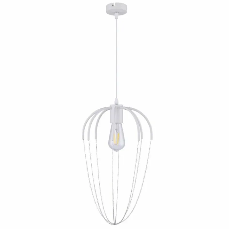 Luminaires Globo Lighting Suspension Globo CREAM Blanc, 1 lumière* Suspensions