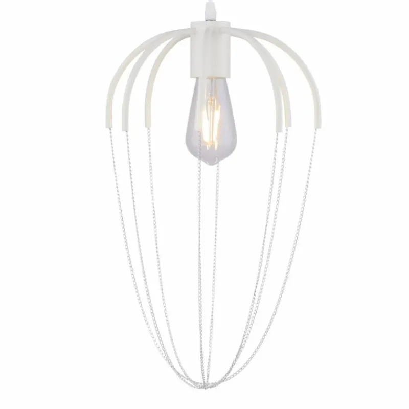 Luminaires Globo Lighting Suspension Globo CREAM Blanc, 1 lumière* Suspensions
