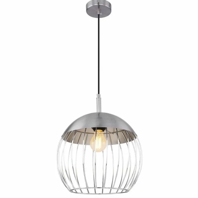 Luminaires Globo Lighting Suspension Globo CREAM Chrome, 1 lumière* Suspensions