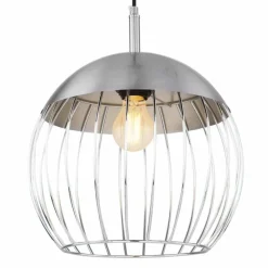 Luminaires Globo Lighting Suspension Globo CREAM Chrome, 1 lumière* Suspensions