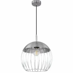 Luminaires Globo Lighting Suspension Globo CREAM Chrome, 1 lumière* Suspensions