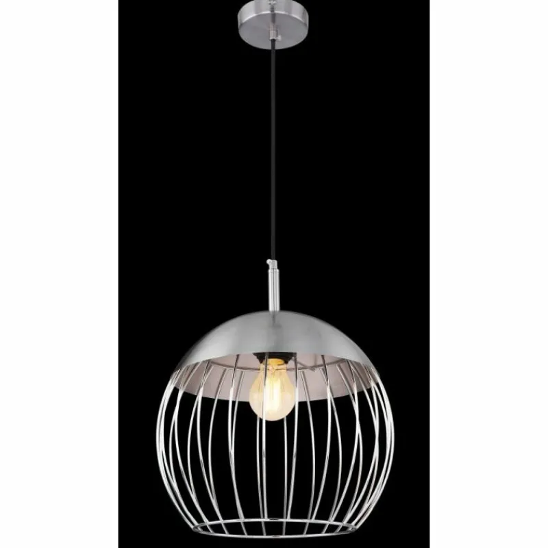 Luminaires Globo Lighting Suspension Globo CREAM Chrome, 1 lumière* Suspensions