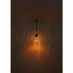 Lampes Dorées-Luminaires Globo Lighting Suspension Globo CROCKY Noir, 1 lumière